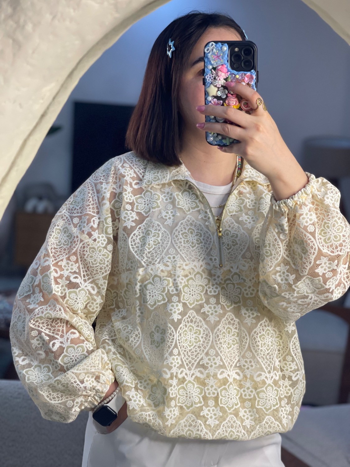شومیز دانتل نباتی