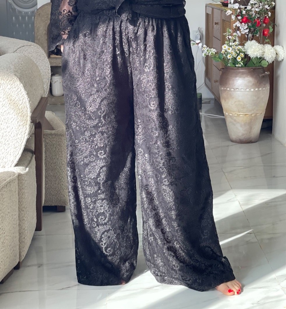 شلوار دانتل مشکی